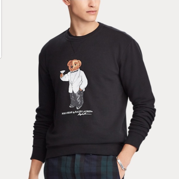 HP Polo Ralph Lauren Martini Bear Sweatshirt - Picture 2 of 8